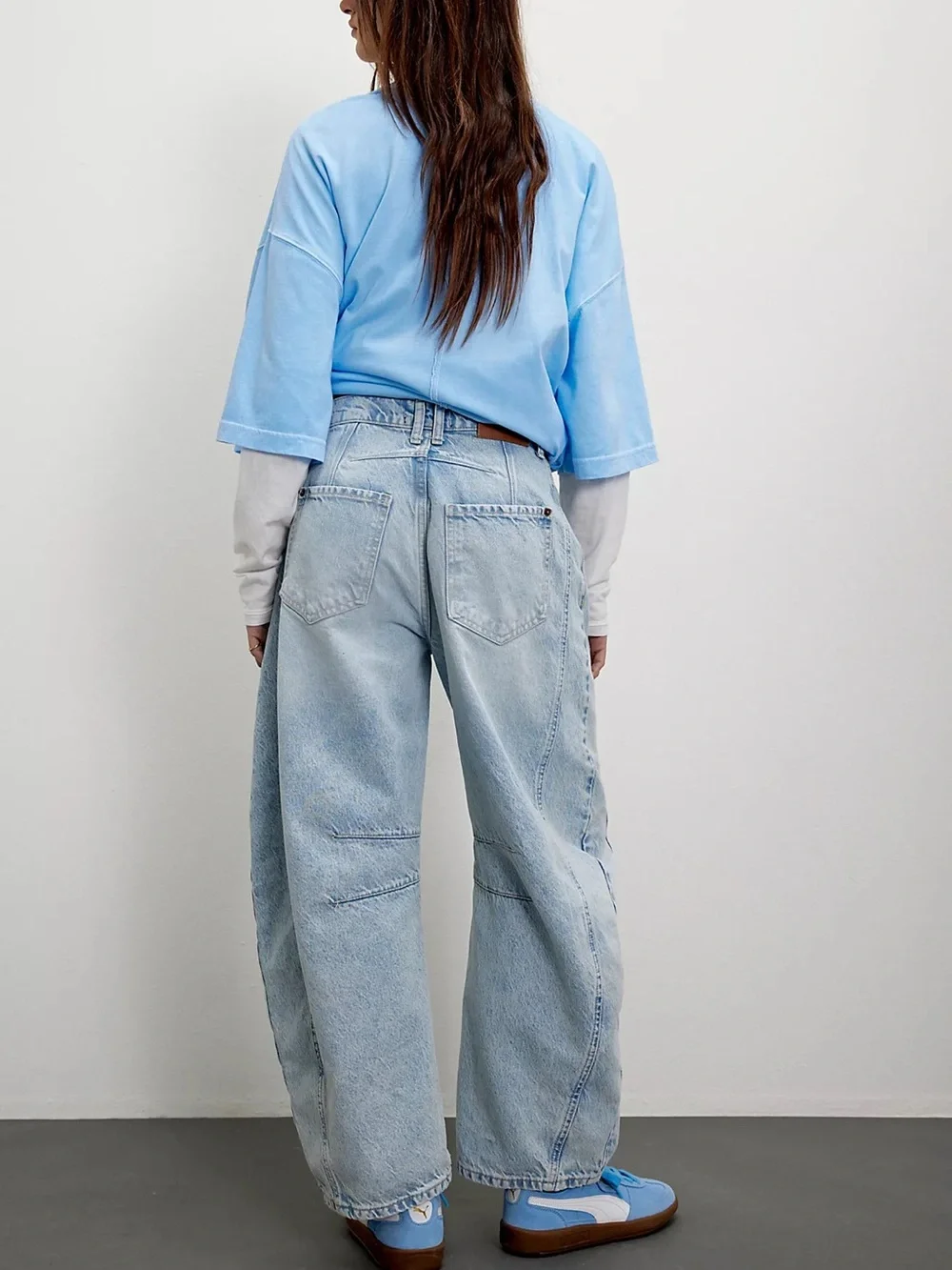 We The Free Good Luck Mid-Rise Barrel Jeans #2805